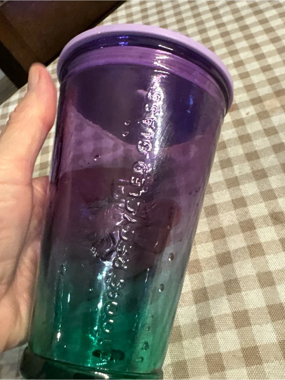 Starbucks Purple and Green Ombre Tumbler with Lavender Lid